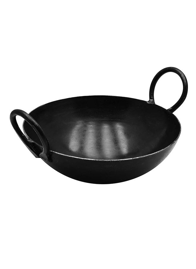 Lion Iron Wok Kadai – No. 16, 43 cm, Heavy-Duty Iron for Authentic Cooking, Even Heat Distribution, Ideal for Stir-Frying and Deep-Frying