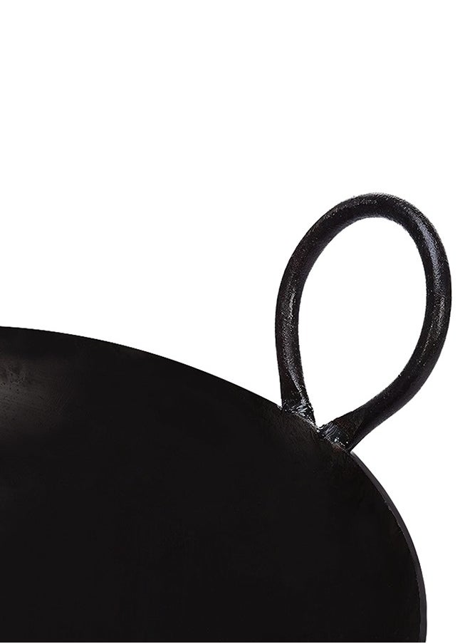 Lion Iron Wok Kadai – No. 16, 43 cm, Heavy-Duty Iron for Authentic Cooking, Even Heat Distribution, Ideal for Stir-Frying and Deep-Frying