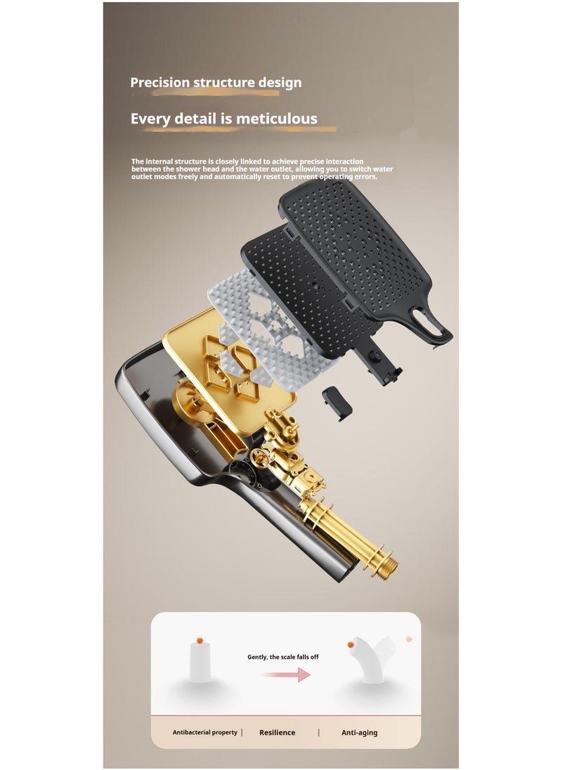 Piano Key Shower Faucet Set White Digital Display Shower System 4 Function Bathroom Rain Shower Combo Set Brass Bathtub Faucet With 3 Mode Hand Shower And Bidet Sprayer