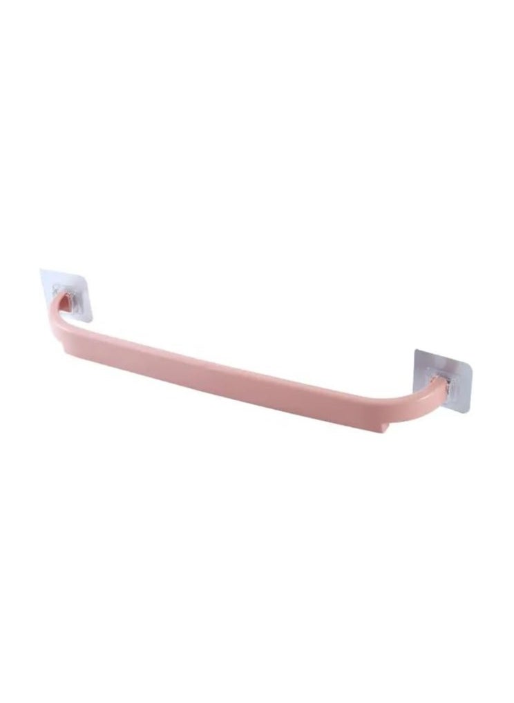 Household Self-adhesive Towel Rack Plastic Wall-mounted Home Bathroom Frame Adhesive Simple Bathroom Shelf