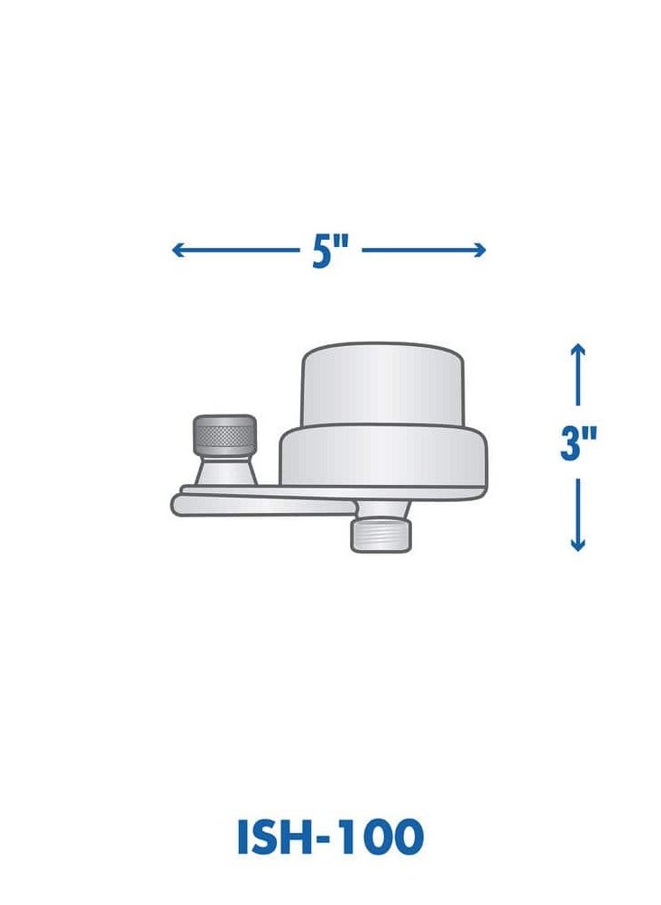 In-Line Shower Filter White For 1/2 Inch Thread Showerheads