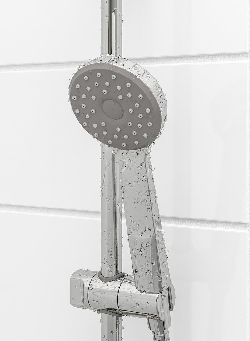 Chrome-Plated Single-Spray Handshower Silver 80mm