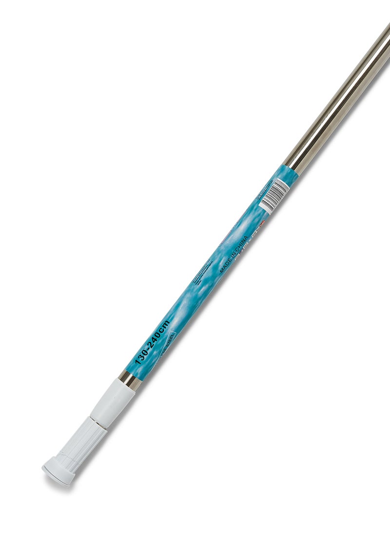 Tension Rod Silver/Blue 130-240centimeter