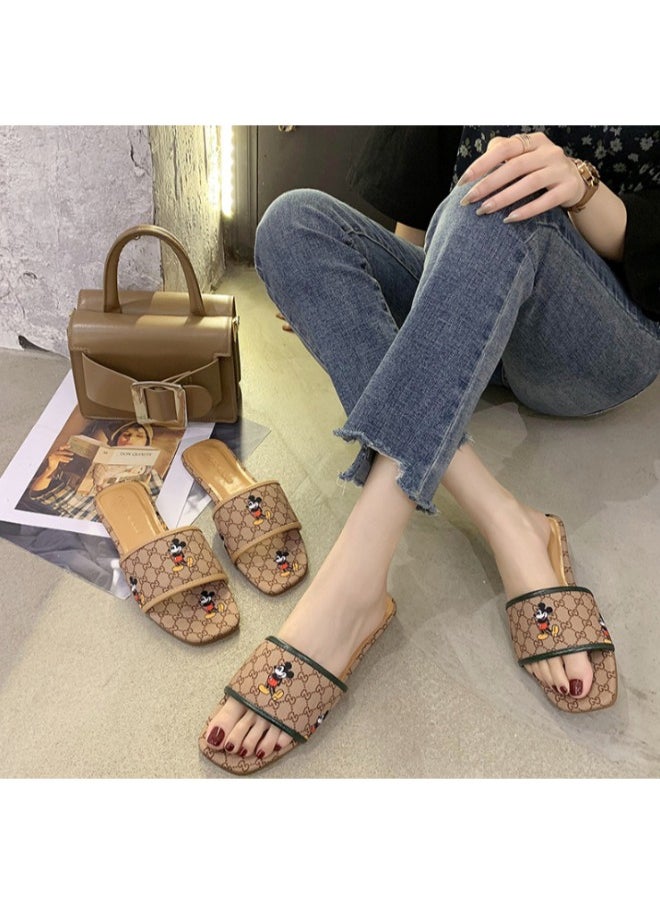 Outdoor Beach Sandal Slide Ladies Casual Slip On Slides Shoes Designer Slides Slippers For Women