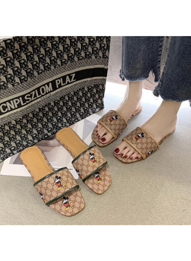 Outdoor Beach Sandal Slide Ladies Casual Slip On Slides Shoes Designer Slides Slippers For Women