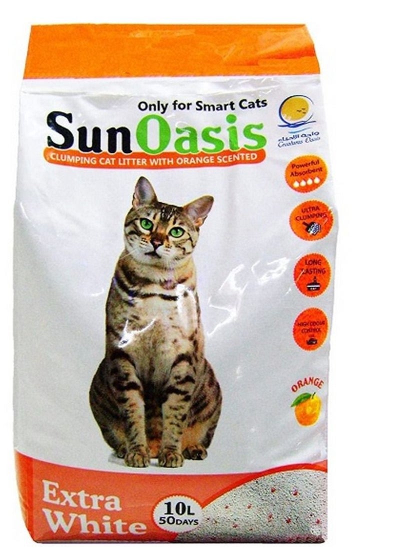 Sun Oasis Clumping Cat Litter Orange Scented 10 L