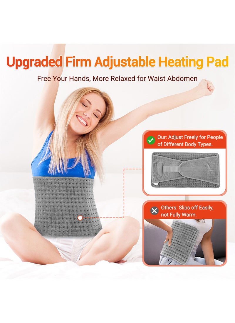 Electric Waist Heating Belt Multifunctional Heating Pad Waist Heated Pad With LCD Controller Electric Heating Pad For Period Back Pain And Cramps Relief