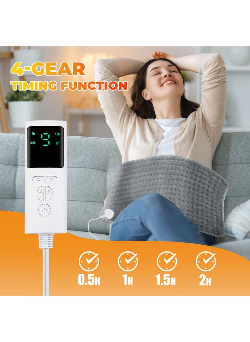 Electric Heating Pad For Back and Shoulders And Neck Heat Settings Automatic Shut Off Machine Washable Portable Pain Relief Heating Pad