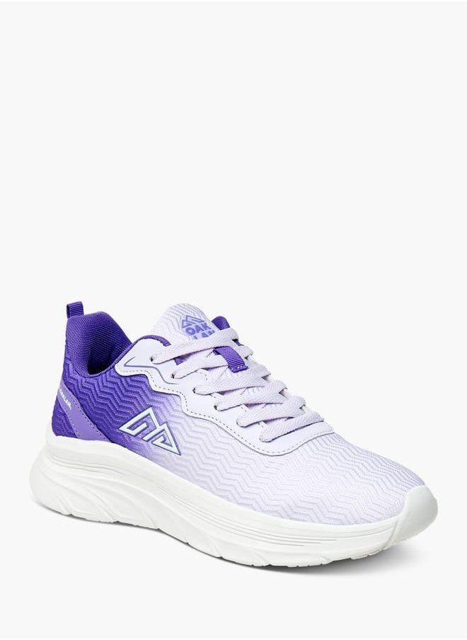 Women Ombre Shoes with Lace-Up Closure