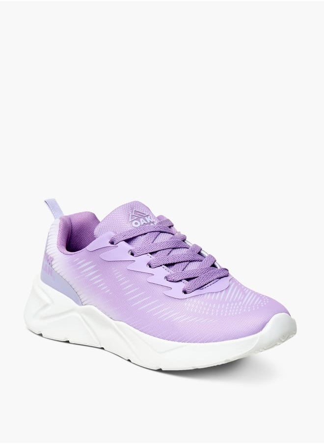 Women Printed Shoes with Lace-Up Closure