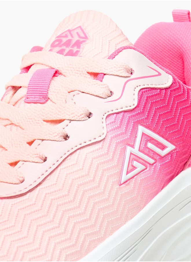 Women Ombre Shoes with Lace-Up Closure