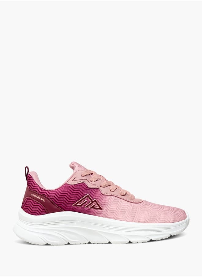 Women Ombre Shoes with Lace-Up Closure