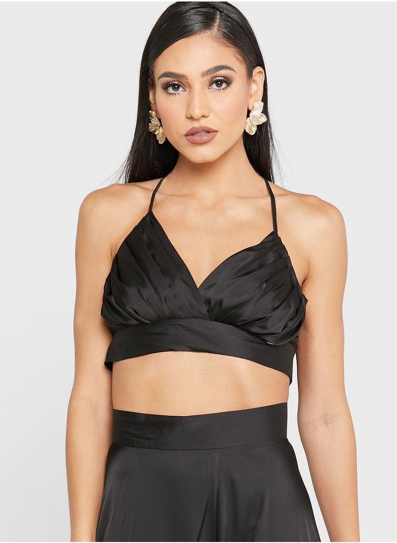 Cami Crop Top & Front Split Maxi Skirt Set