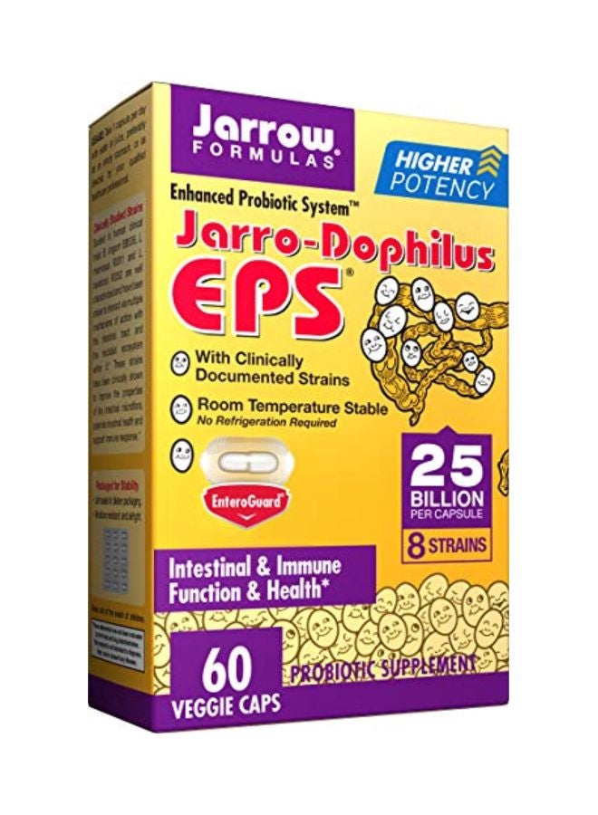 Pack Of 2 Jarro-Dophilus EPS Gastrointestinal Support Dietary Supplement - 60 Capsules