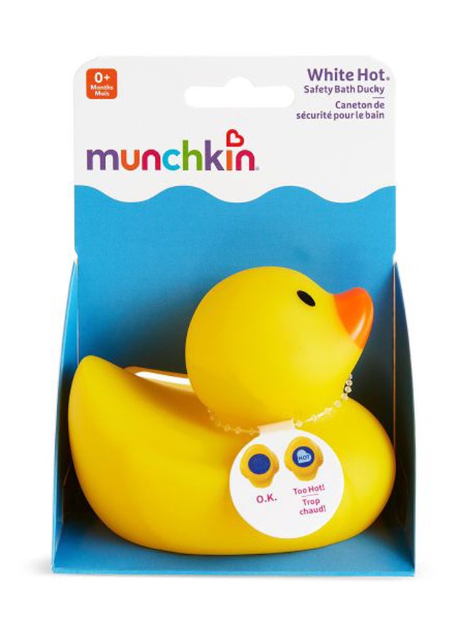 White Hot Bath Ducky Yellow/Orange 3.6x2.8x2.9inch