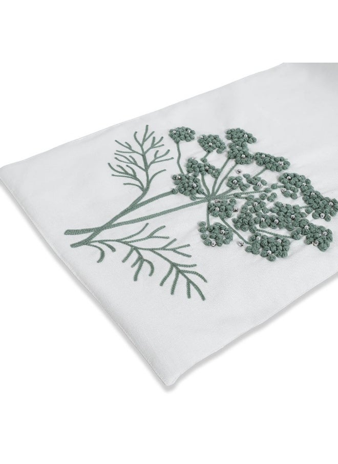 Tree Table Runner, White - 135X220 Cm