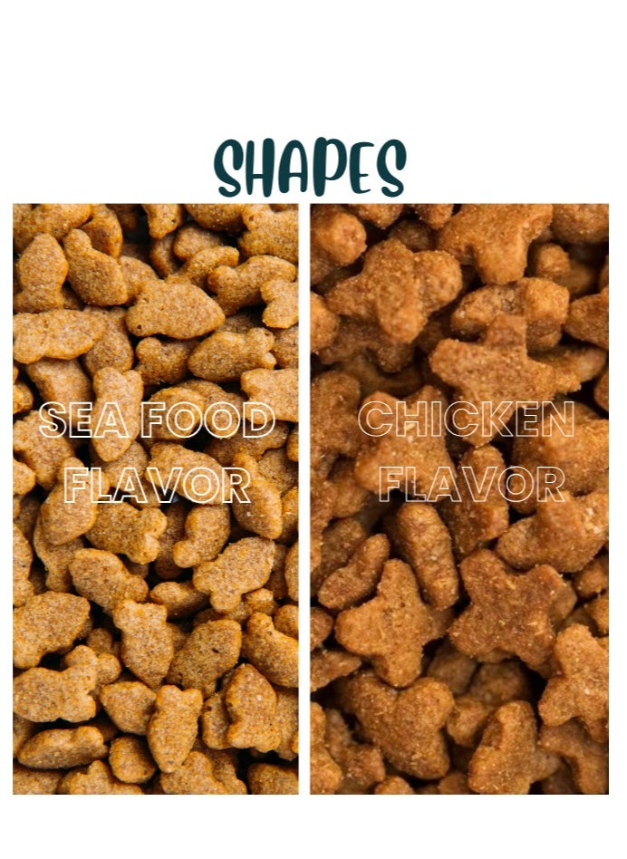 Dry Cat Food - 5 kg Chicken Flavor, Natural Fiber, Taurine and Crunchy Texture