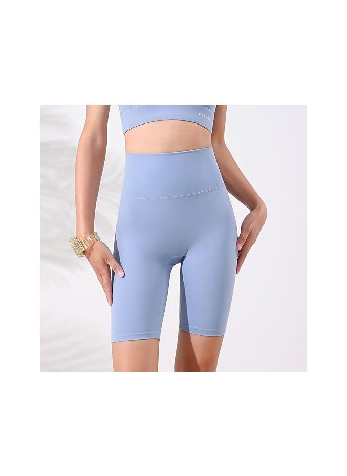 Women's Light Running Shorts High Waisted Gym Biker Compression