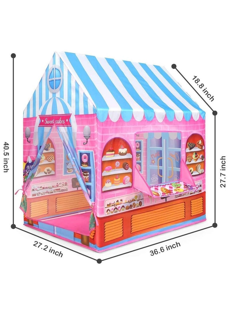 Candy Castle Playhouse for Kids Tent for 2-6 Year Old Children (Multicolor)