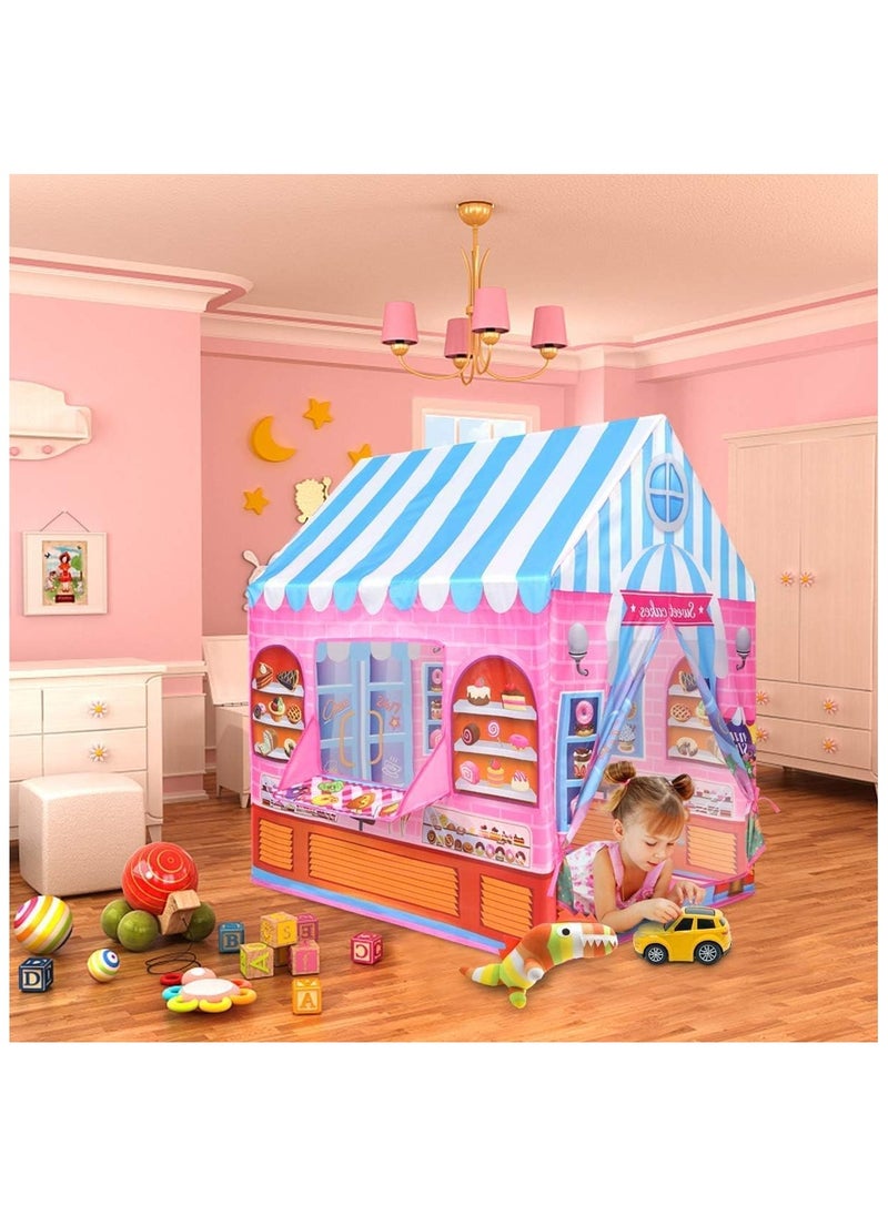 Candy Castle Playhouse for Kids Tent for 2-6 Year Old Children (Multicolor)