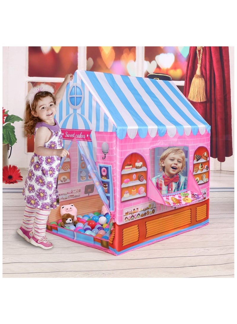 Play Tent for Kids Candy Playhouse Boys & Girls Indoor Outdoor Toy