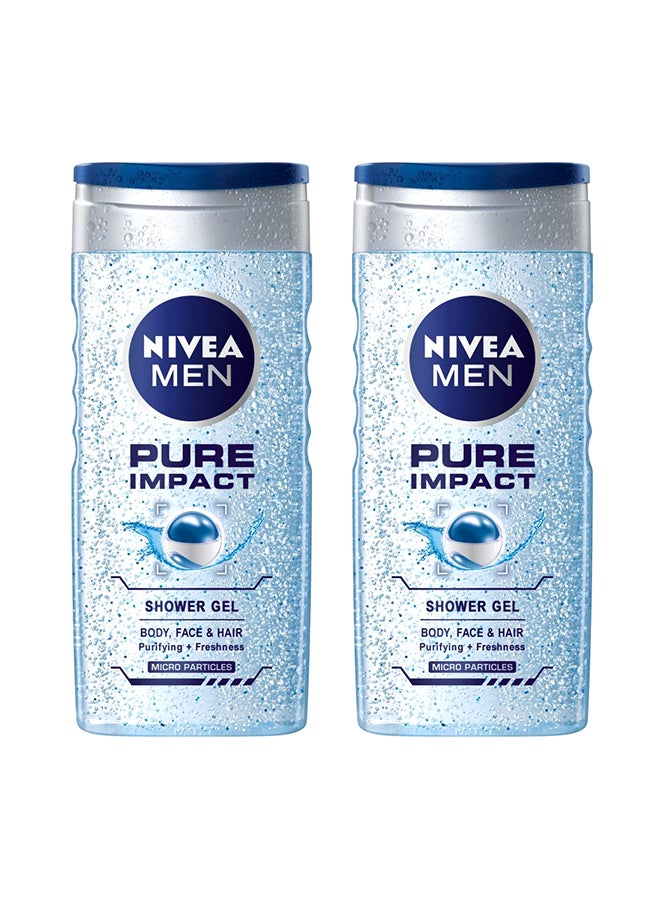Pack Of 2 Pure Impact Shower Gel 500ml