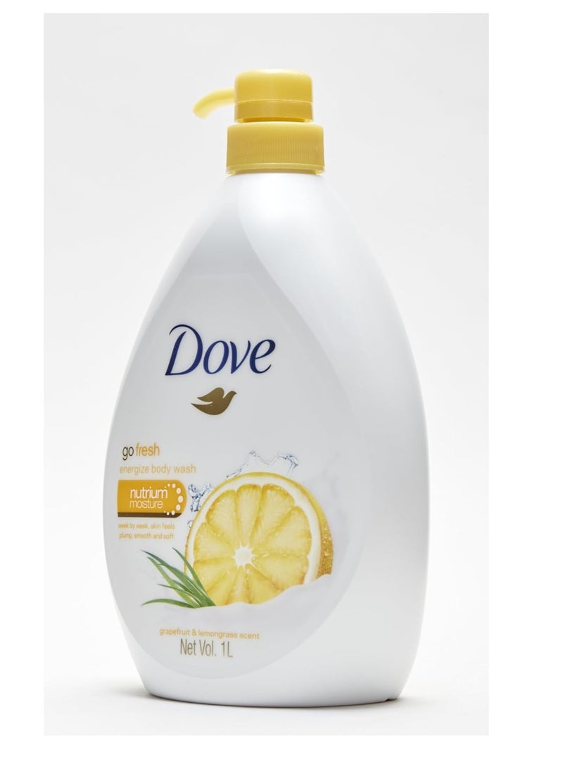 Body Wash With Grapefruit and Lemongrass Scent 1000ml