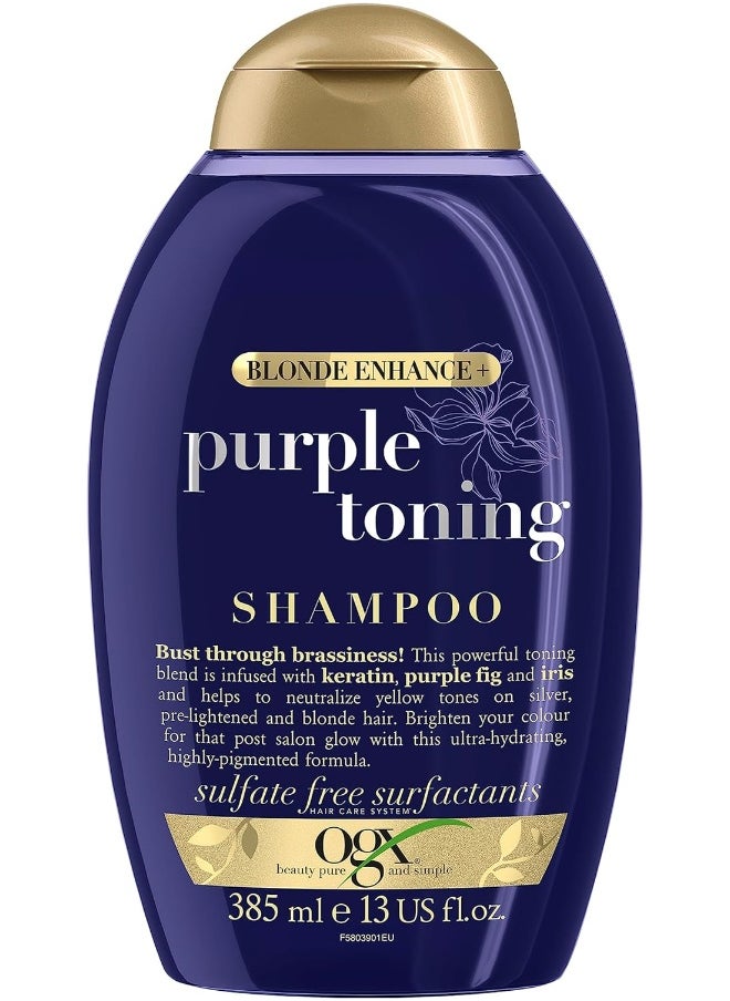 Sulfate Free Blonde Enhance Purple Shampoo, 385Ml