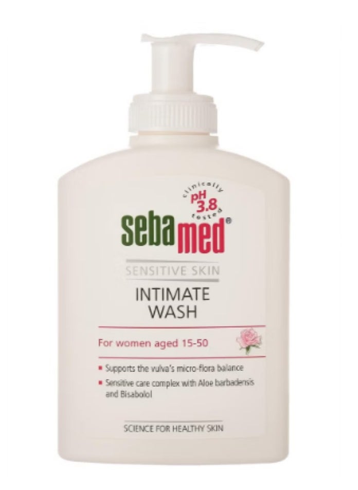 Feminine wash for sensitive areas, pH 3.8 200ml