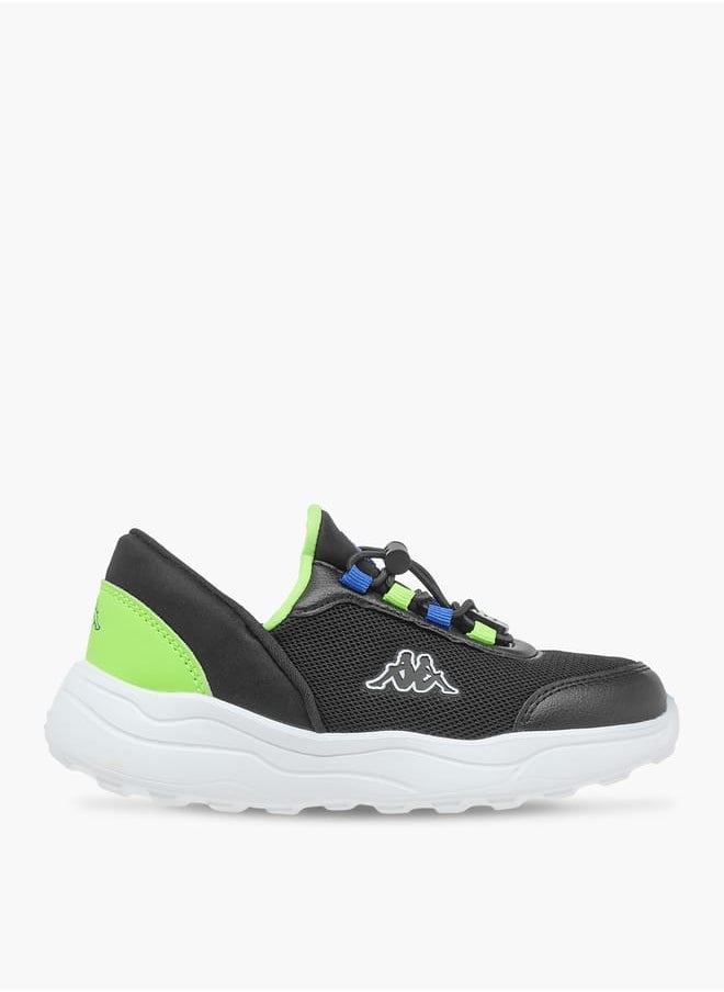 Boys Colourblock Sports Shoes with Adjustable Cord Lock Closure