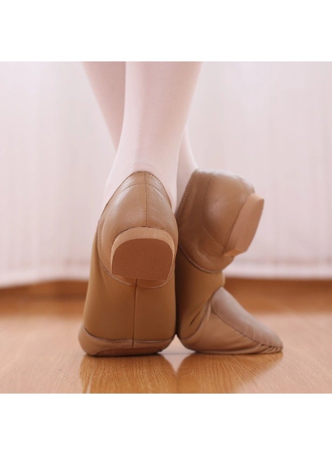 Ballet Shoes for Girls and Womens Leather Unisex Slip-On Dance Shoes