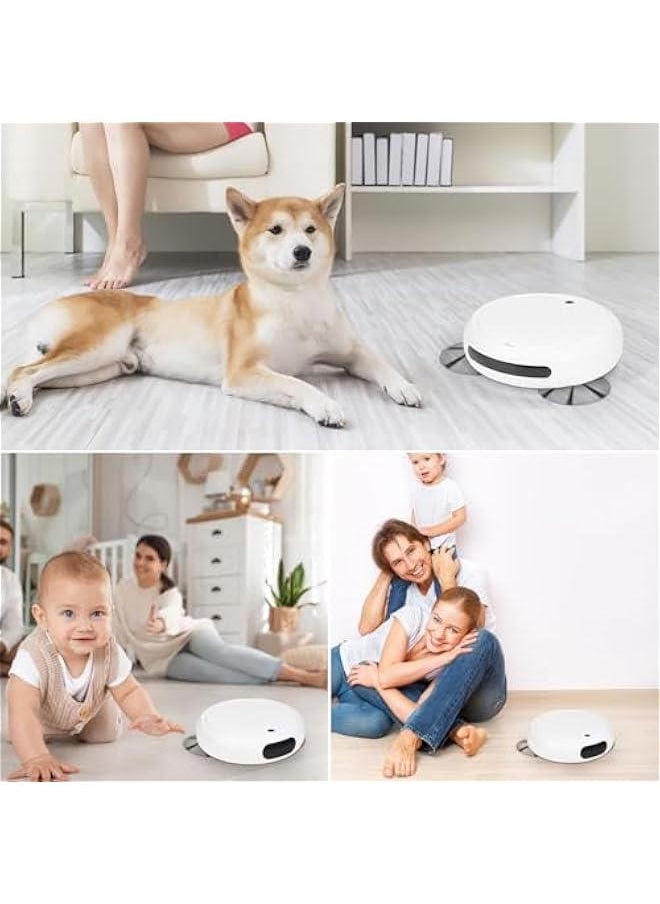 Robot Vacuum Cleaner,Intelligent Sweeping Robotic Vacuum with Mop for Pet Hair,Hard Floor,Tile,Smart Sweeping Mopping Robot Set Helper for Home Office