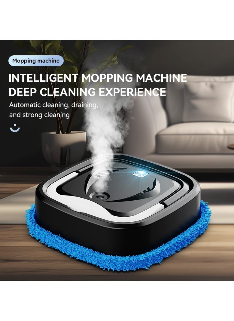 Dry and wet dual robot automatic charging, cleaning, and humidification mop black