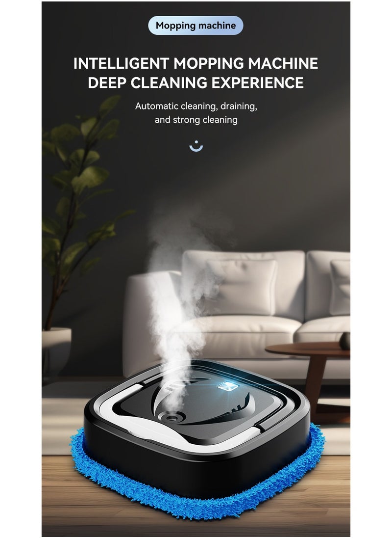 Dry and wet dual robot automatic charging, cleaning, and humidification mop black