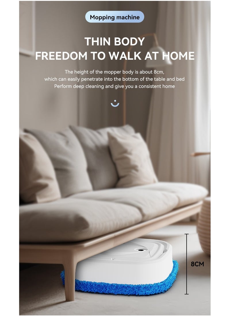 Dry and wet dual robot automatic charging, cleaning, and humidification mop black