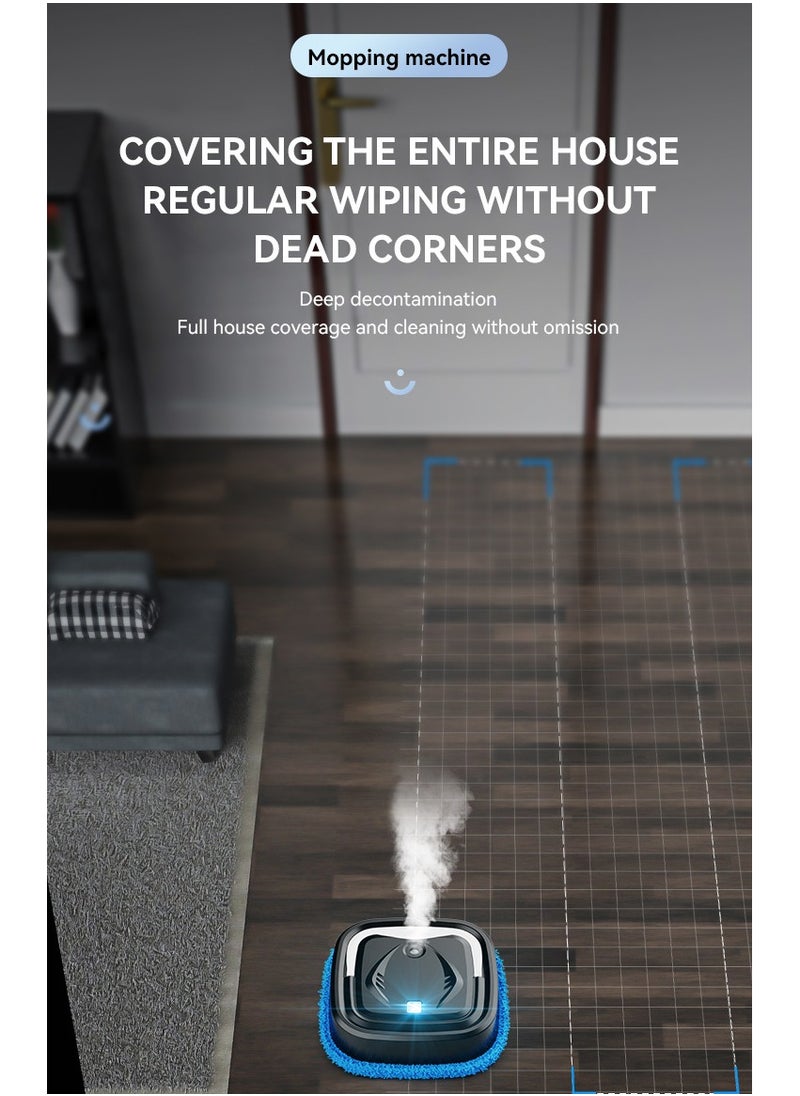 Dry and wet dual robot automatic charging, cleaning, and humidification mop black