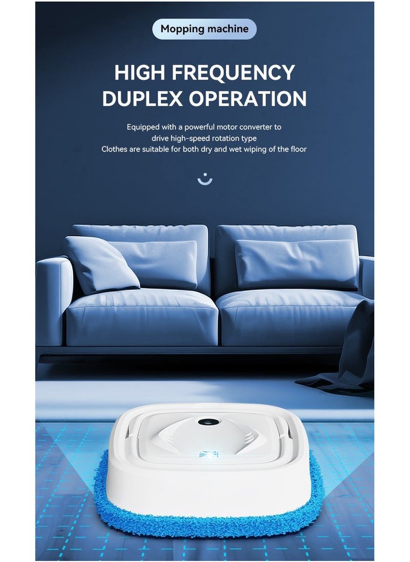Dry and wet dual robot automatic charging, cleaning, and humidification mop black