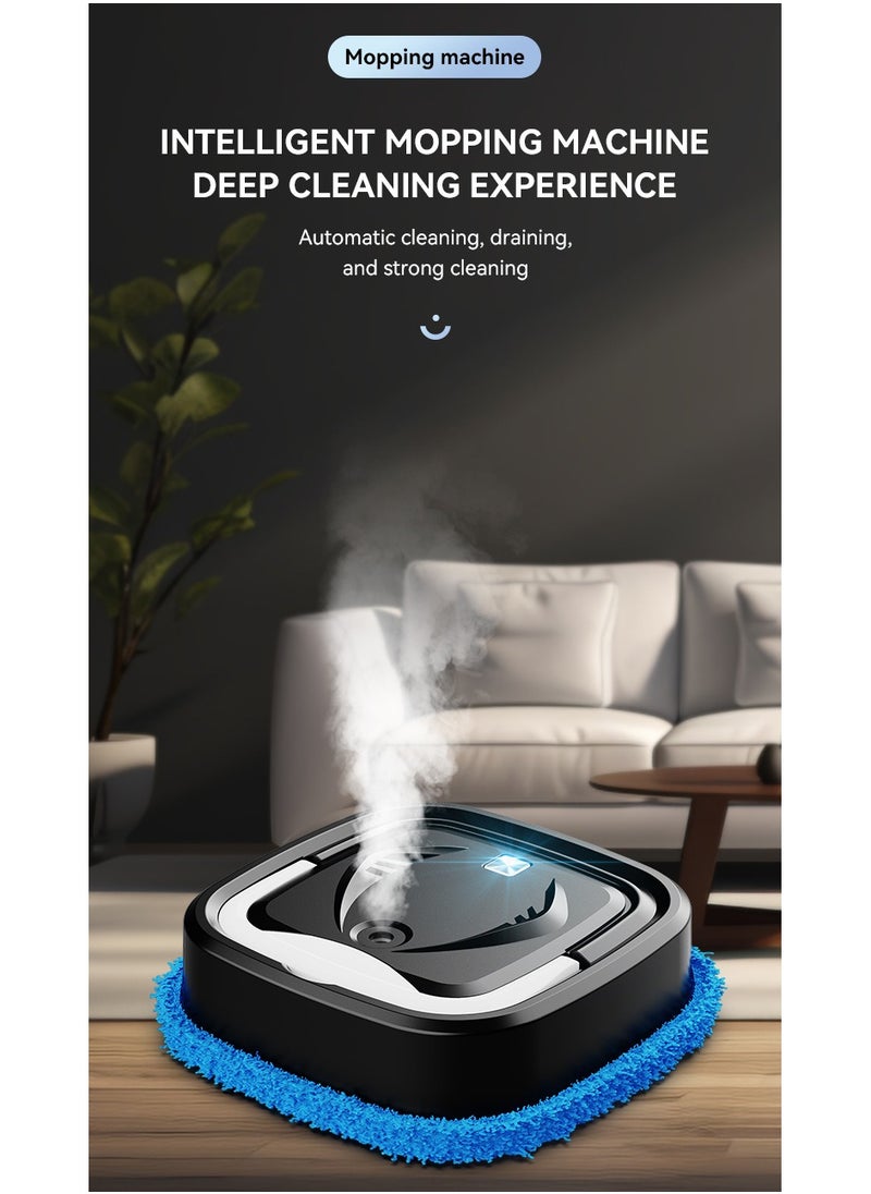 Dry and wet dual robot automatic charging, cleaning, and humidification mop black
