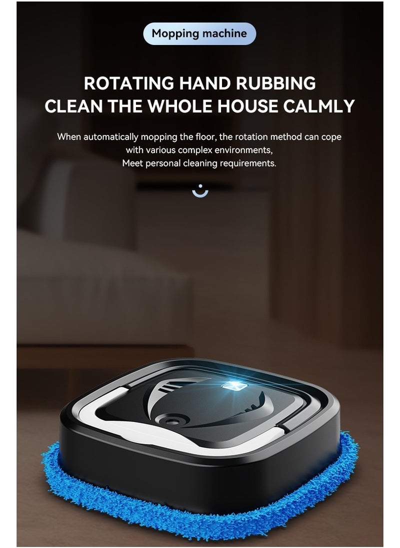 Dry and wet dual robot automatic charging, cleaning, and humidification mop black