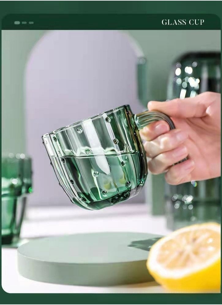 Cactus Glassware Set - Refreshing Green for All Seasons