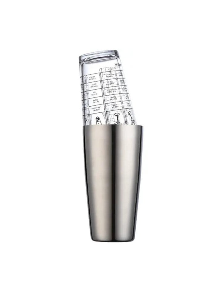 Liying Compact Cocktail Bartender Shaker 700ml, 28.5cmx 6.3cm, BPA-Free, Leak-Proof Design for bar, kitchen, home, Barista