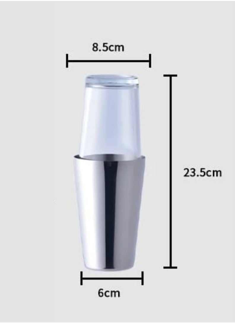 Liying Compact Cocktail Bartender Shaker 700ml, 28.5cmx 6.3cm, BPA-Free, Leak-Proof Design for bar, kitchen, home, Barista