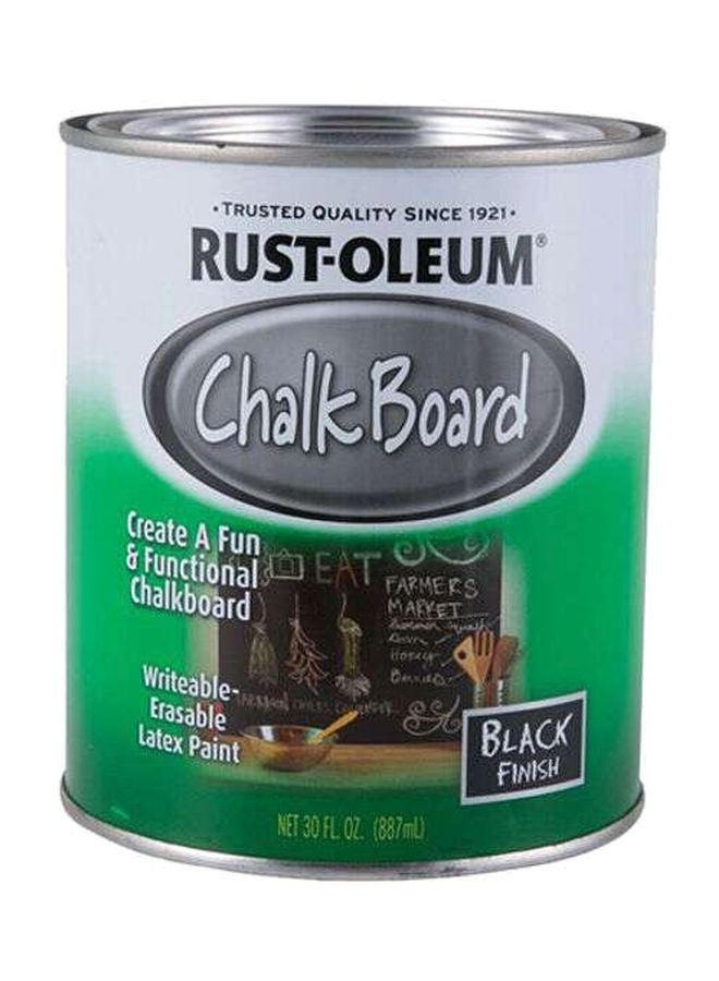 Brush-On Chalkboard Paint (887 ml, Black) Multicolour 887ml