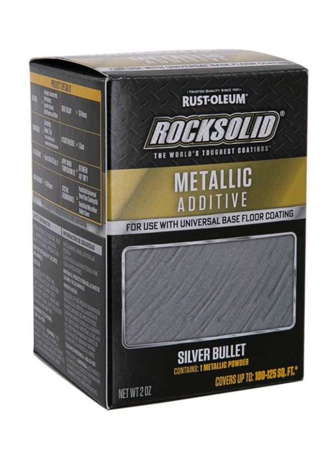 Rust-Oleum Rocksolid Metallic Additive Floor Coating Silver 56grams