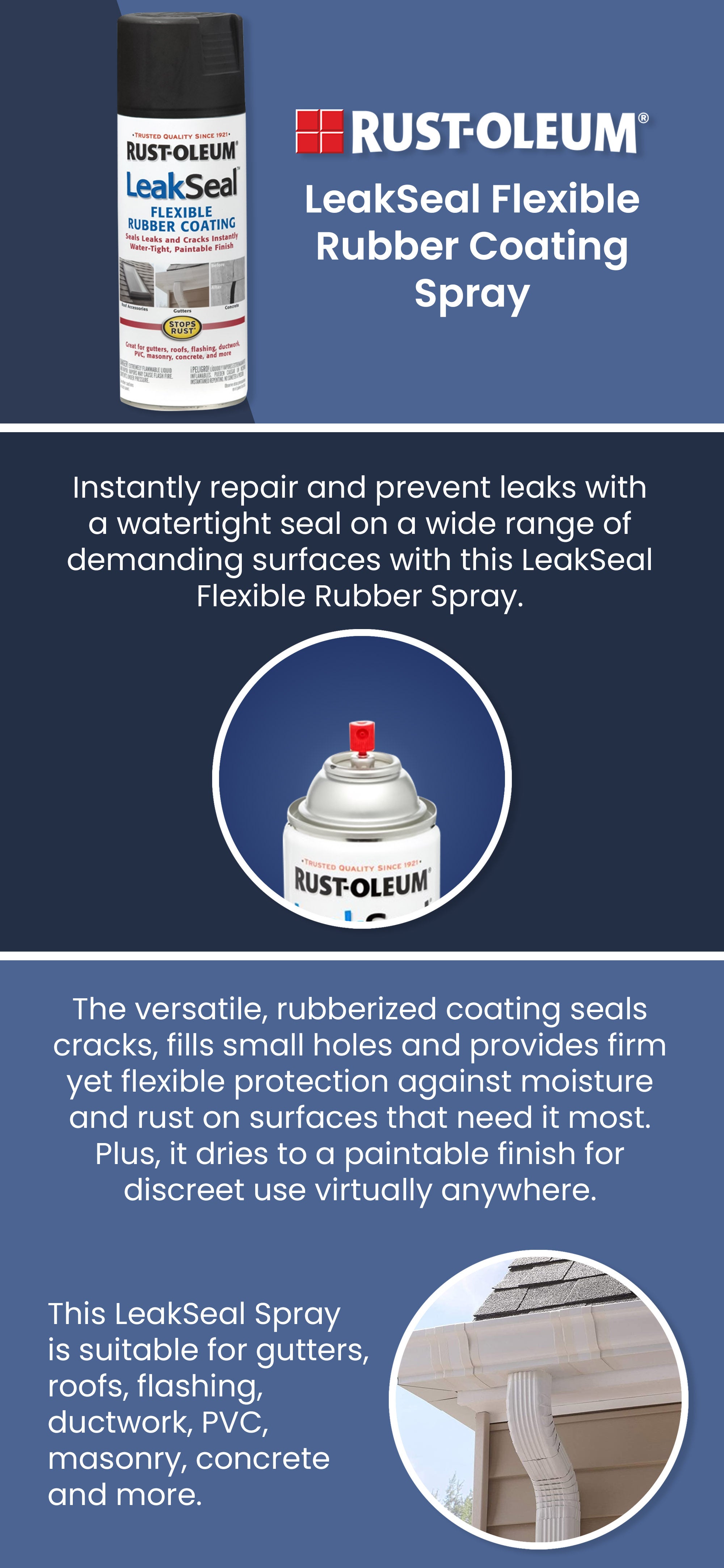 Leak Seal Flexible Rubber Sealant Clear