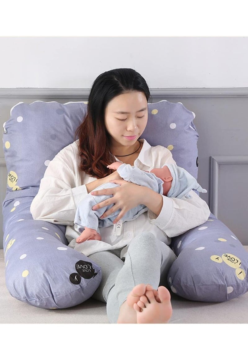 U-Shaped Maternity Pillow, Comfortable and Breathable Pregnant Pillow, Support for Abdomen, Legs