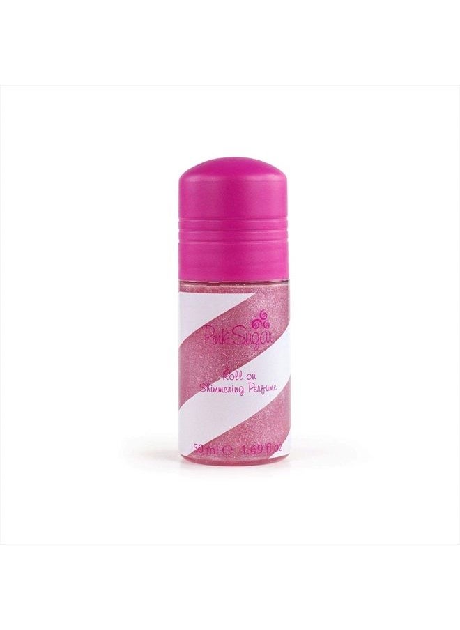 Pink Sugar Roll On Shimmering Perfume for Women 1.7 Oz/ 50 Ml, 1.7 Fl Oz