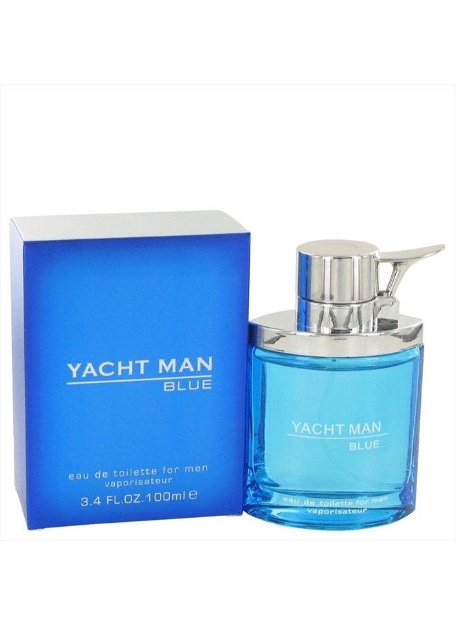 YACHT MAN BLUE 3.4 oz EDT Spray Mens New