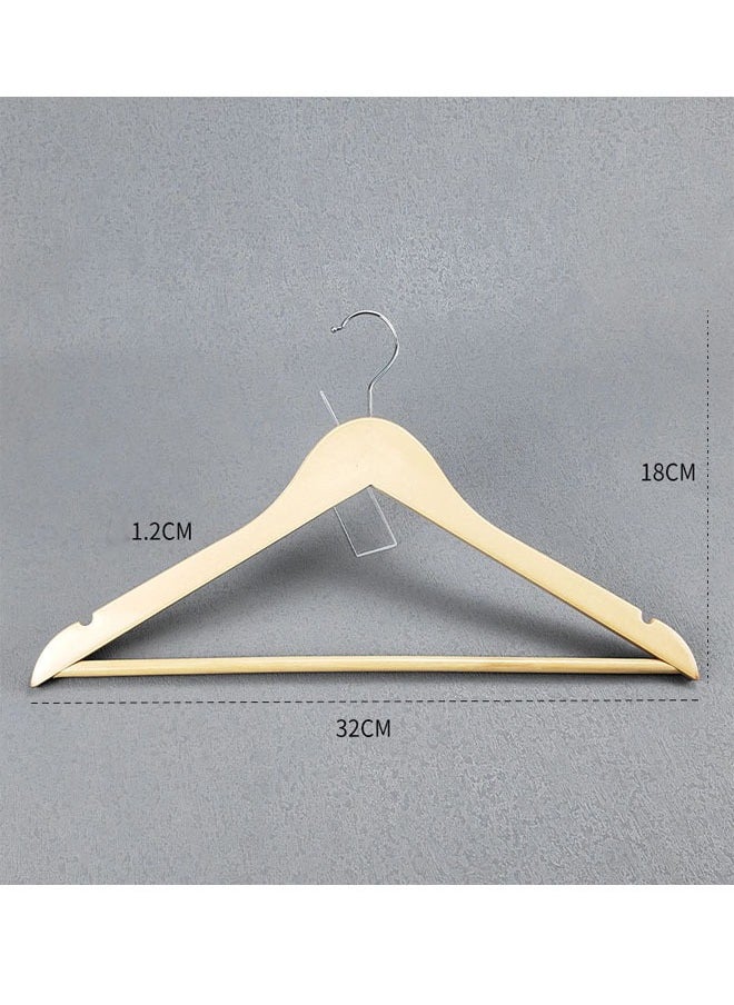 Pack of 20 Kids Non-Slip Swivel Hook Wooden Hangers