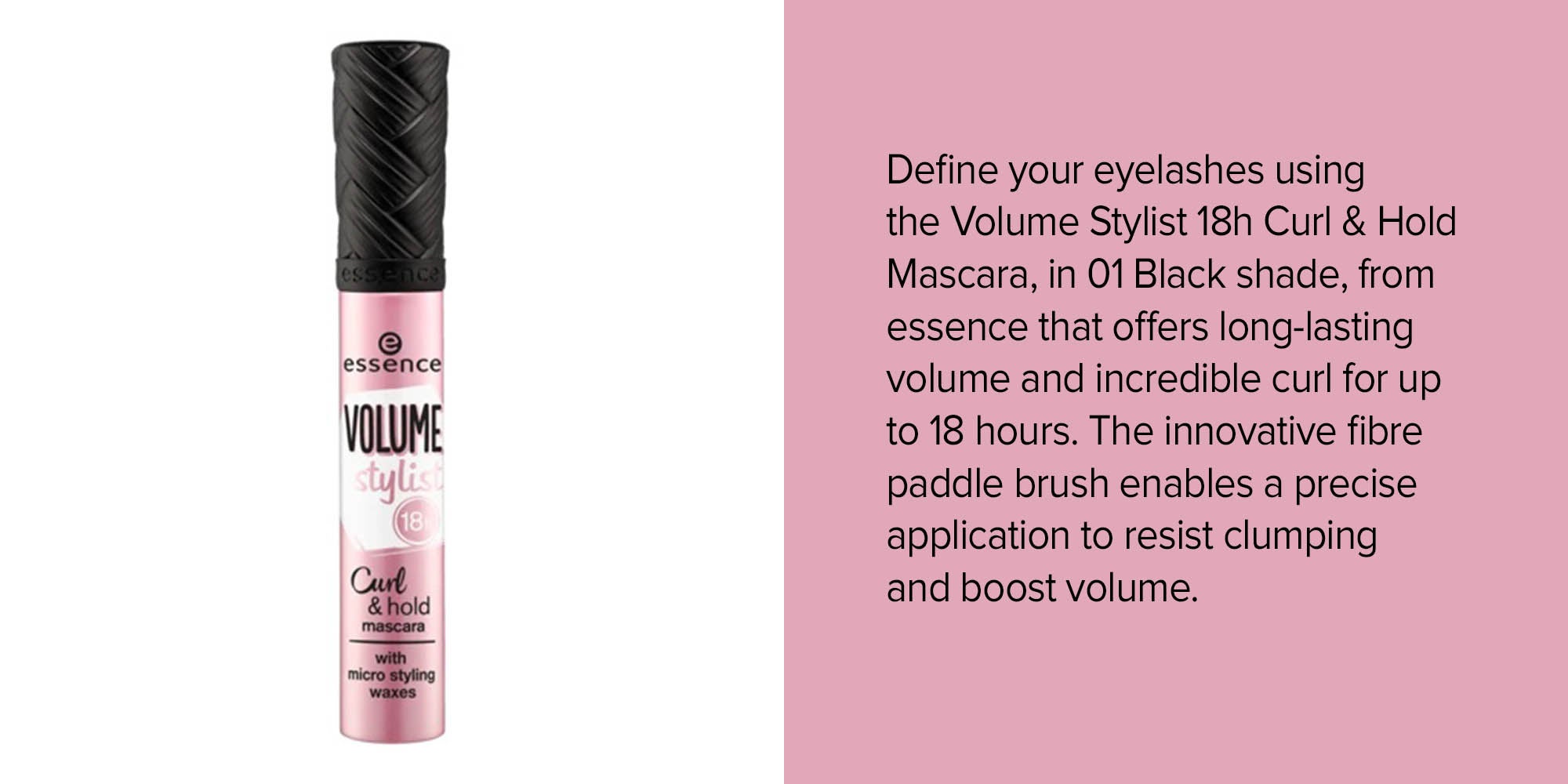 Volume Stylist 18H Curl And Hold Mascara Black